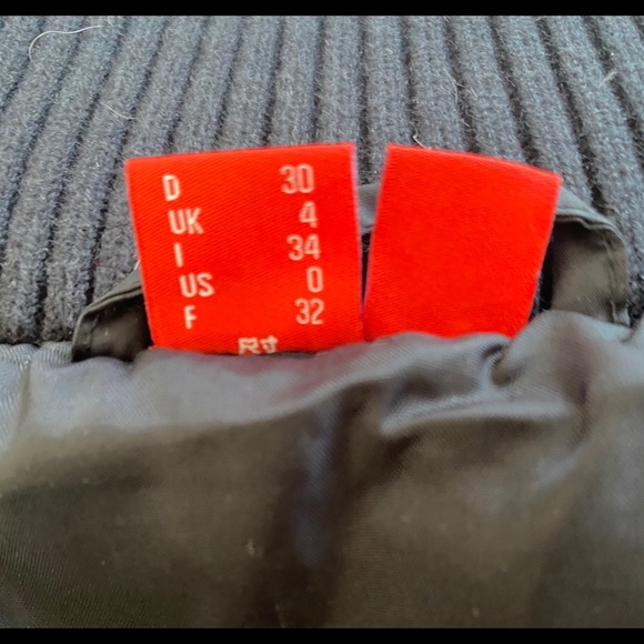 Esprit black down puffer coat removable fur collar - Picture 10 of 15